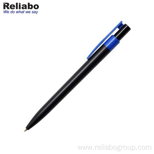 Click action solid plastic pen with frosted finishing